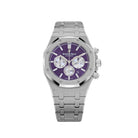 Audemars Piguet Royal Oak 26331BC.GG.1224BC.01 Chronograph Frosted White Gold Purple Dial