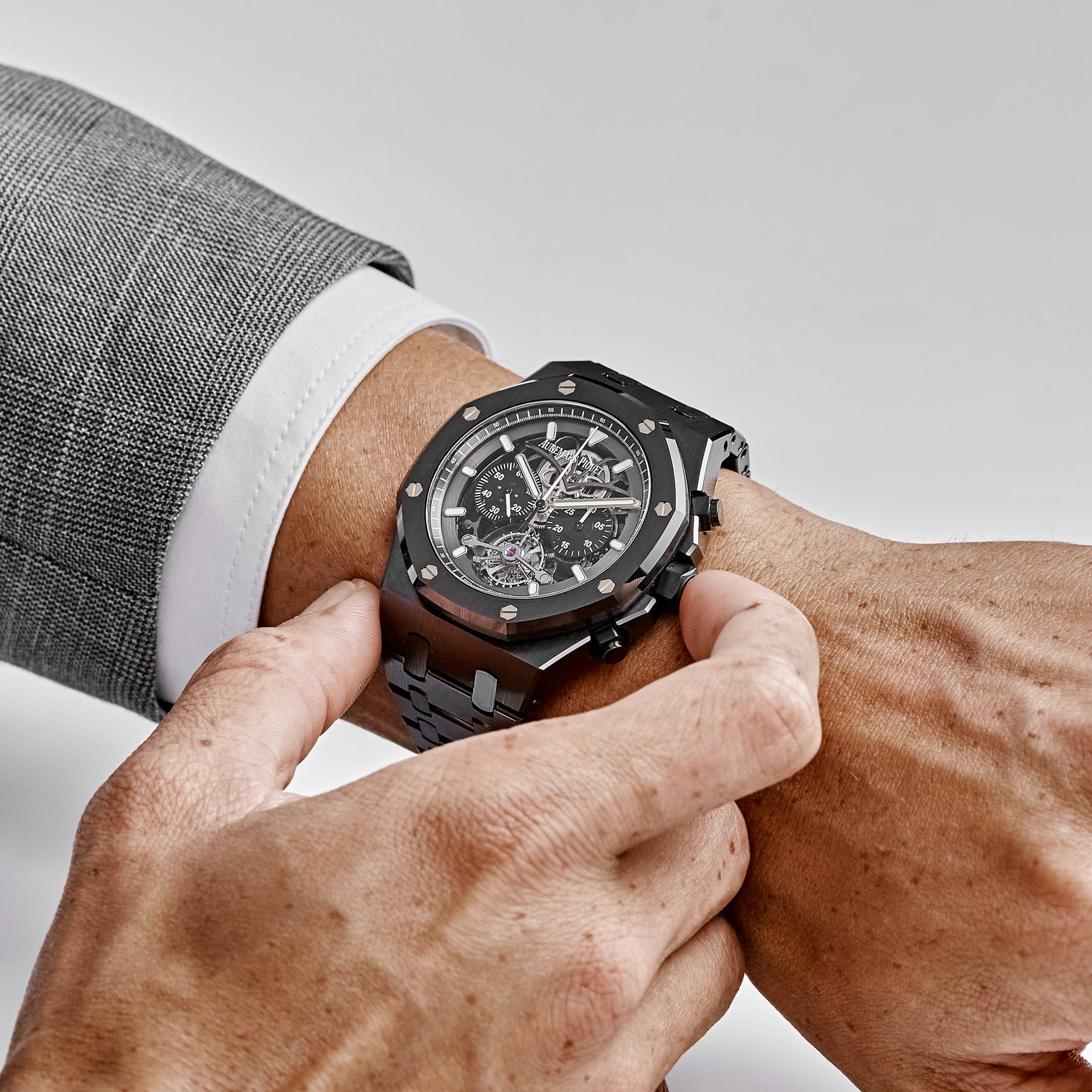 Audemars Piguet Royal Oak 26343CE.OO.1247CE.01 Tourbillon Chronograph Black Ceramic Limited Edition of 100