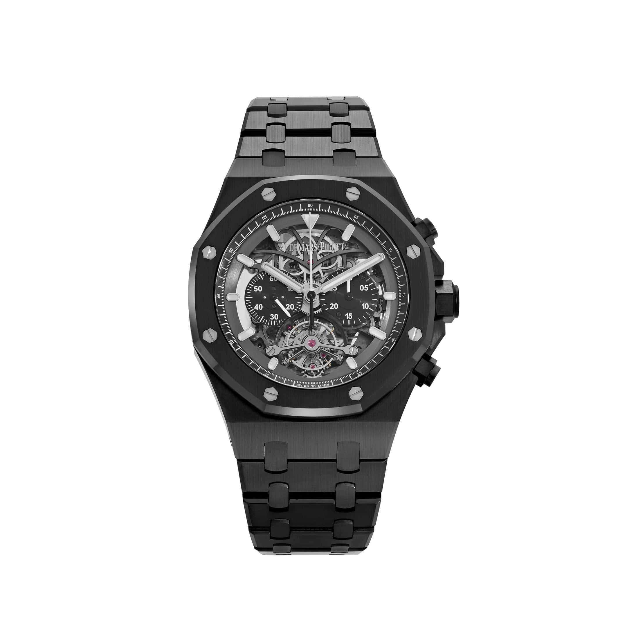 Audemars Piguet Royal Oak 26343CE.OO.1247CE.01 Tourbillon Chronograph Black Ceramic Limited Edition of 100