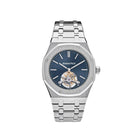 Luxury Watch Audemars Piguet Royal Oak Tourbillon Extra-thin Steel Blue Dial 26510ST.OO.1220ST.01 Wrist Aficionado