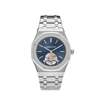 Thumbnail for Luxury Watch Audemars Piguet Royal Oak Tourbillon Extra-thin Steel Blue Dial 26510ST.OO.1220ST.01 Wrist Aficionado