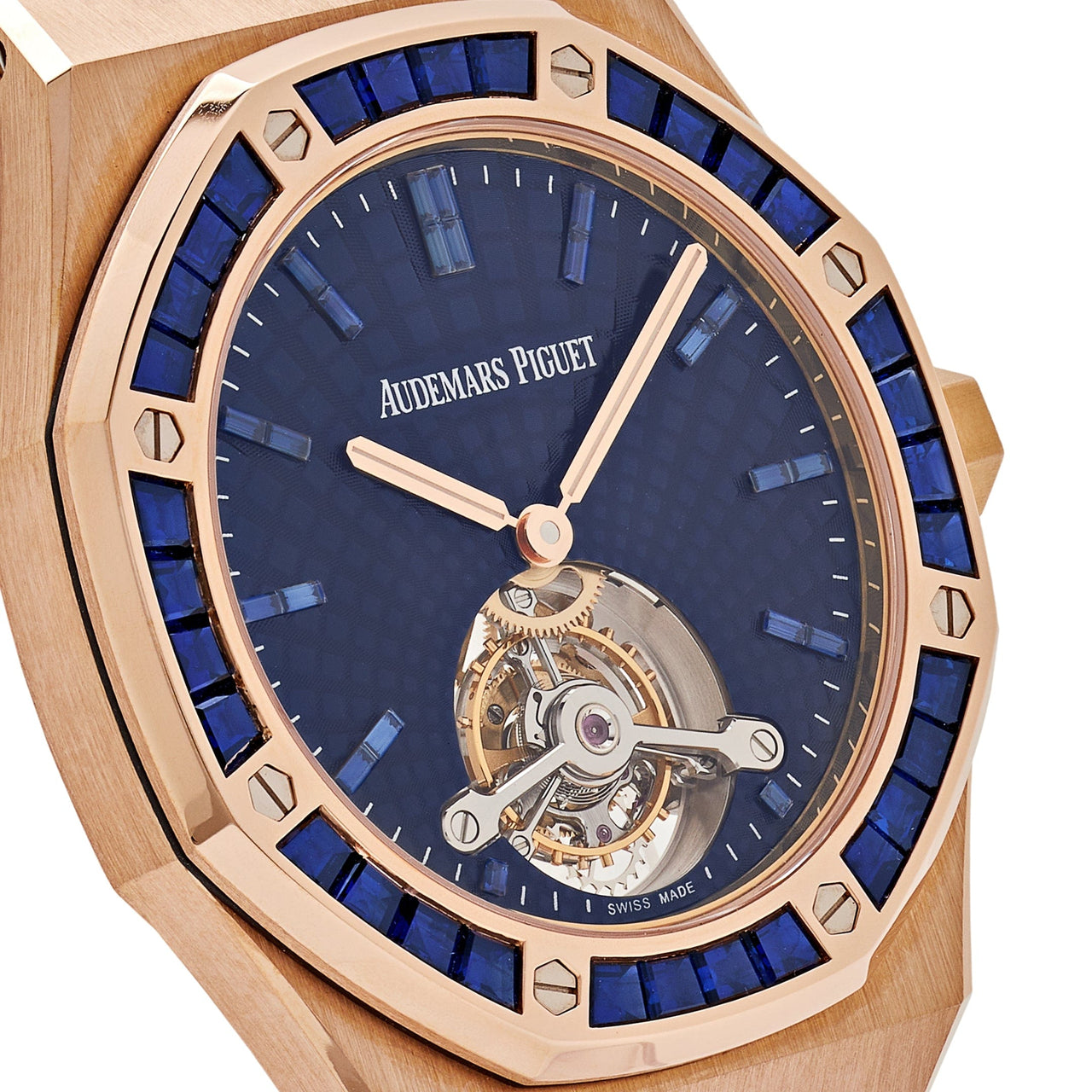 Audemars Piguet Royal Oak 26521OR.SS.1220OR.01 'Extra-Thin' Tourbillon Rose Gold Blue Sapphire