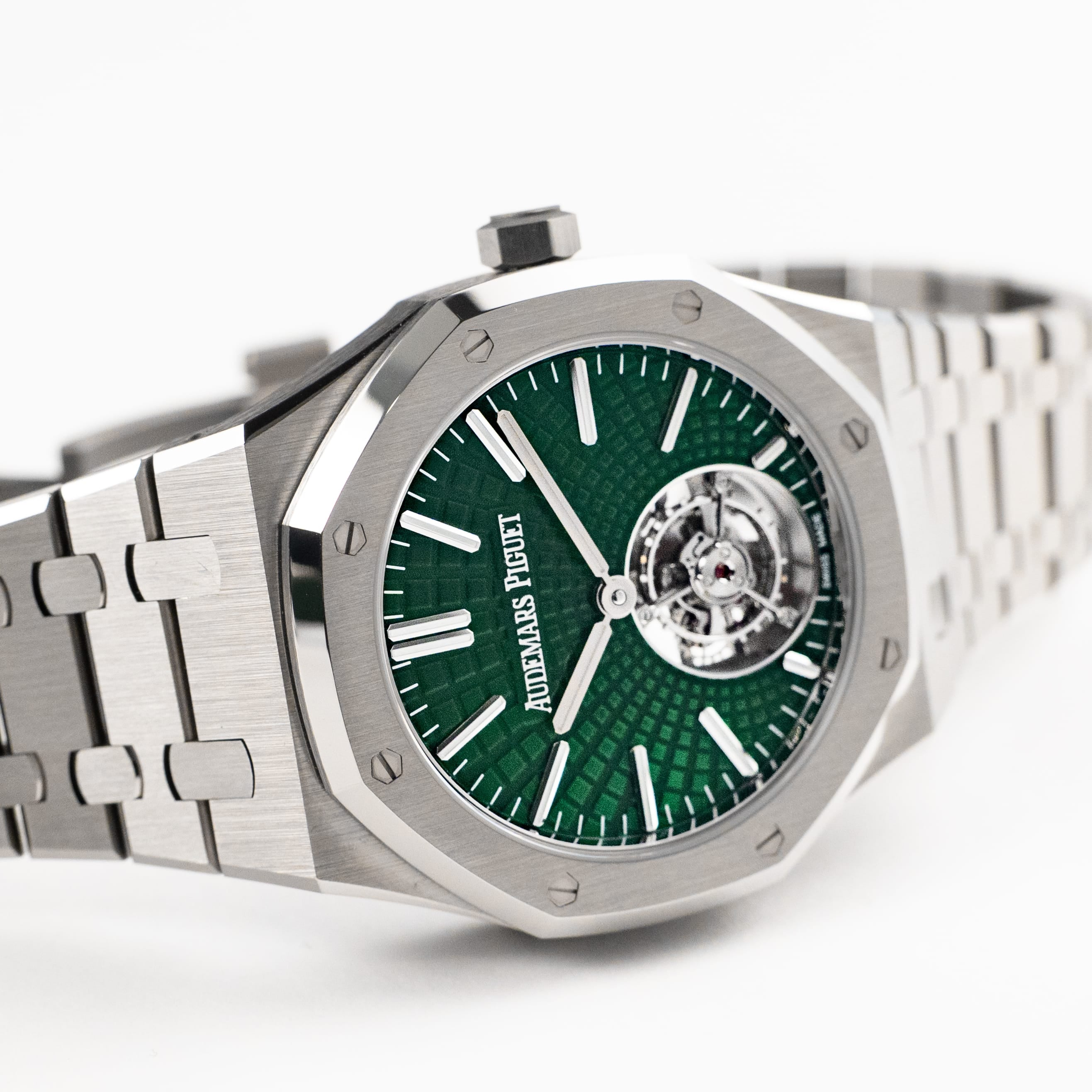 Audemars Piguet Royal Oak 26534TI.OO.1220TI.01 Flying Tourbillon Titanium Green Dial Limited Edition of 50 (2021)