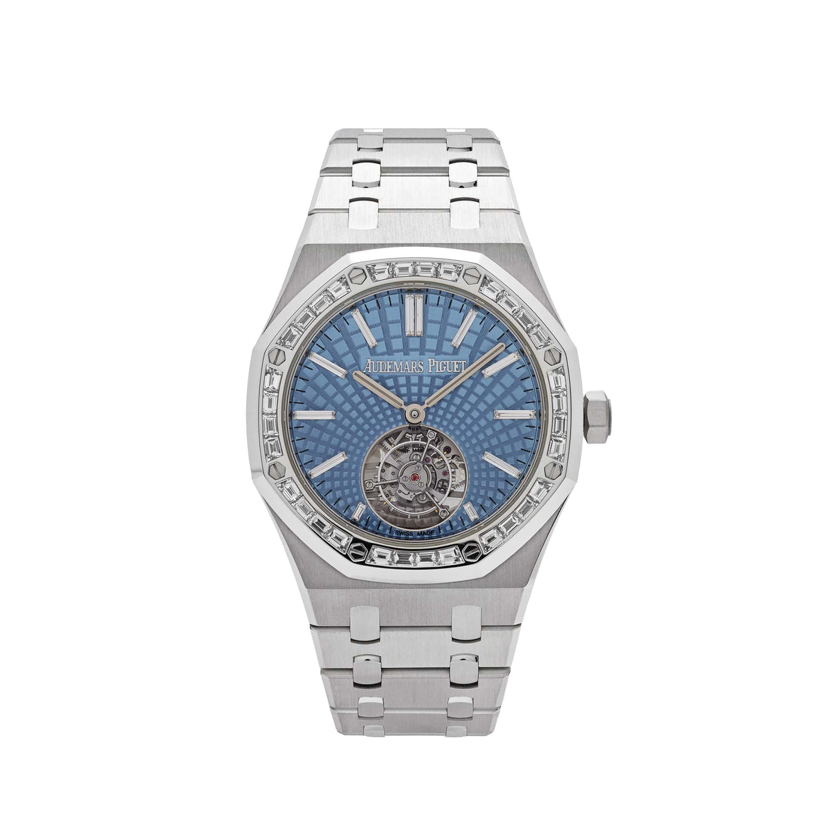 Audemars Piguet Royal Oak 26535PT.ZZ.1220PT.01 Flying Tourbillon Platinum Light Blue Dial