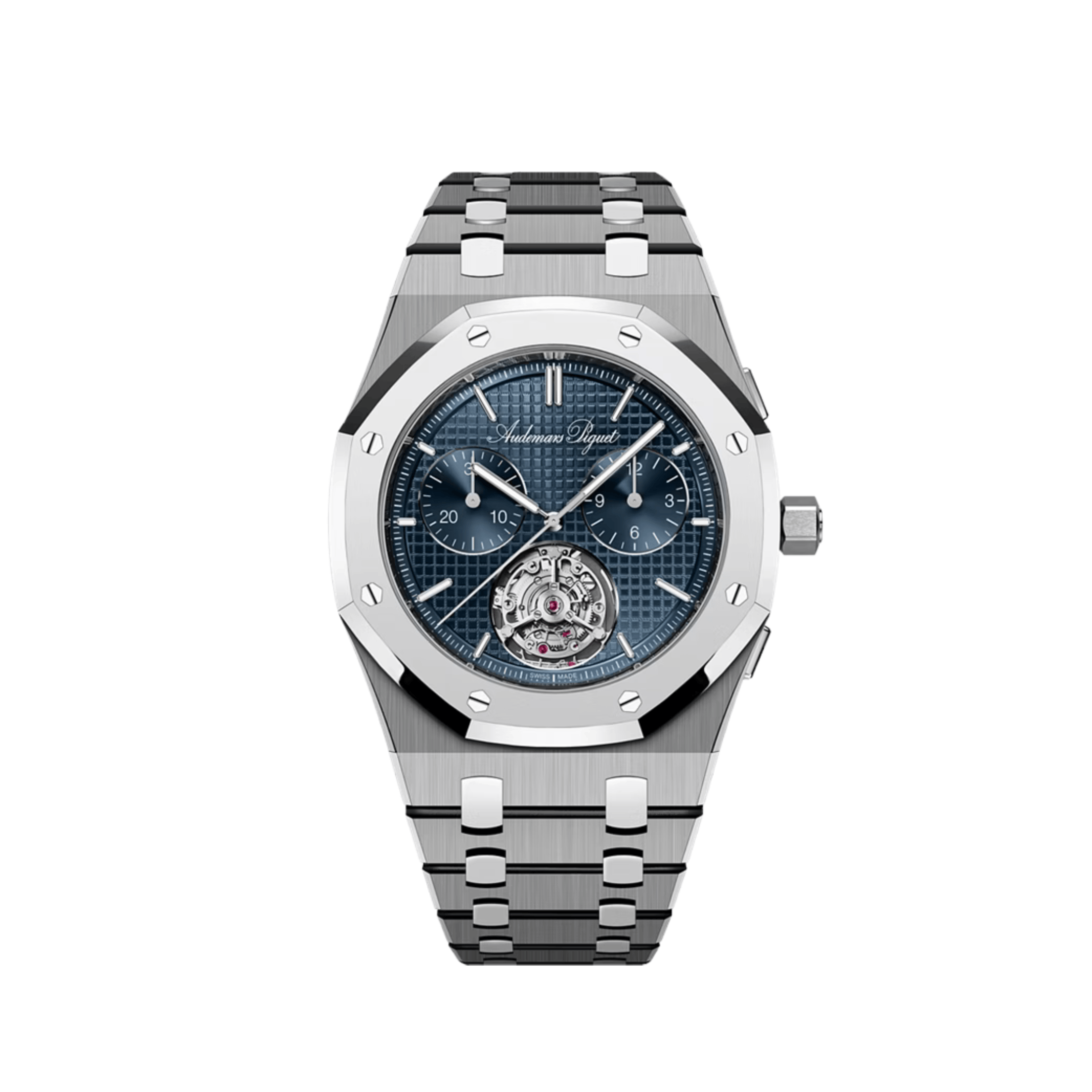 Audemars Piguet Royal Oak 26545XT.OO.1240XT.01 Extra-Thin Flying Tourbillon Chronograph RD5 Titanium Blue Dial Limited Edition of 150