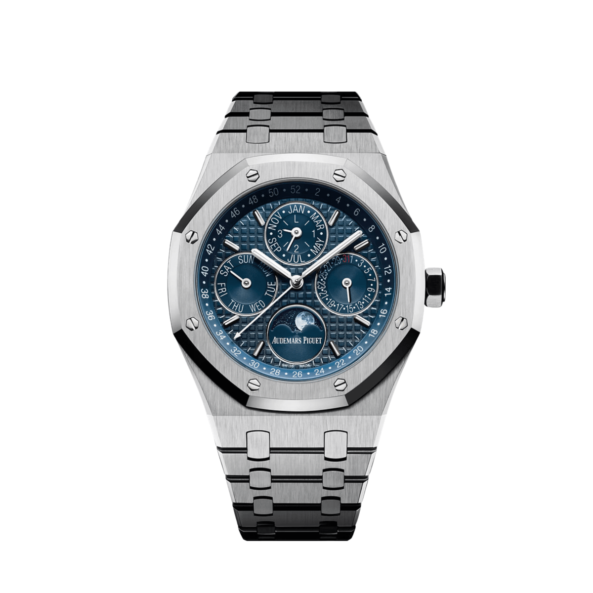 Audemars Piguet Royal Oak 26574ST.OO.1220ST.02 Perpetual Calendar Stainless Steel Dark Blue Dial
