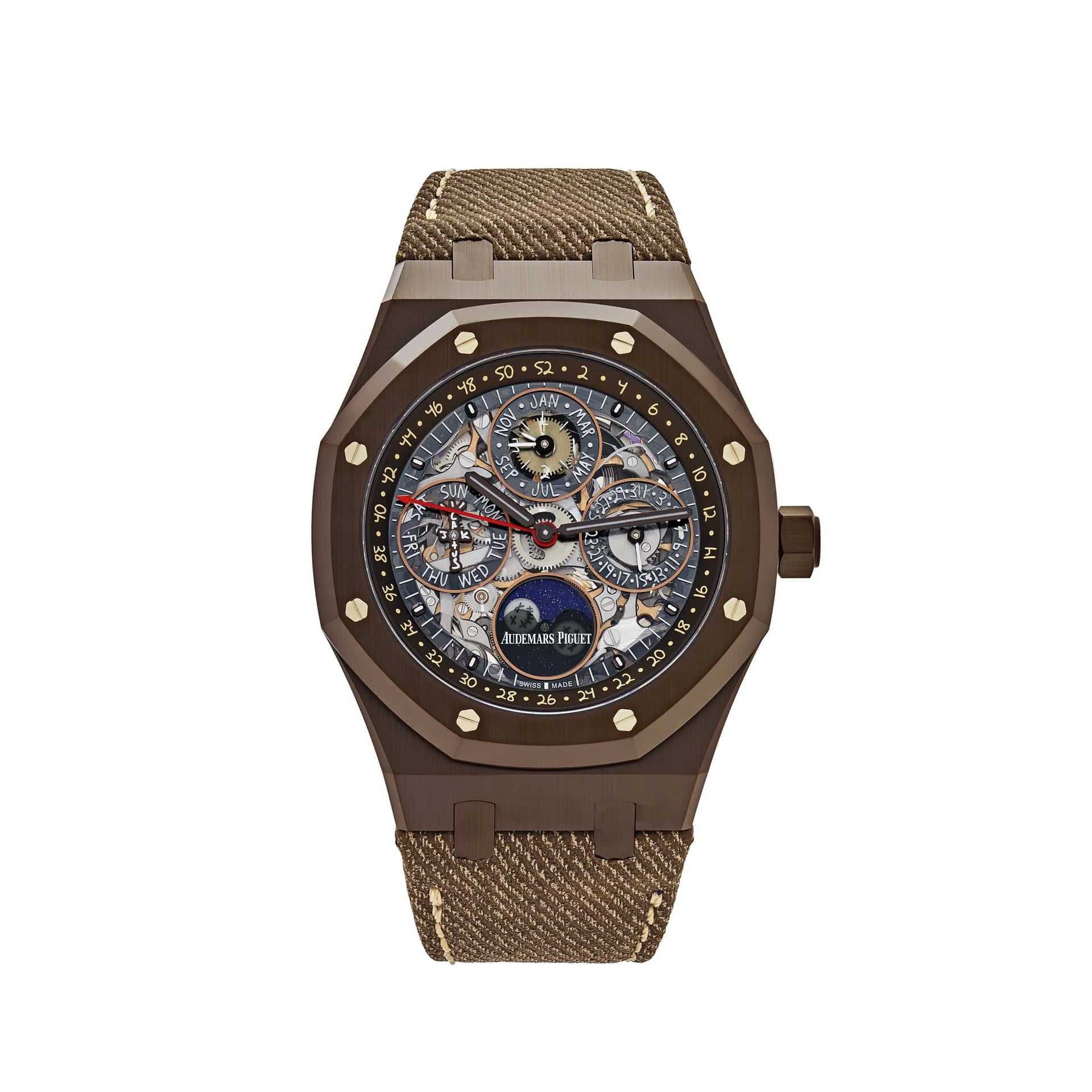 cactus jack audemars piguet Audemars Piguet Royal Oak 41 Dial Sapphire Dial Brown Ceramic 26585CM.OO.D301VE.01