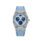 Audemars Piguet Royal Oak 26586BC.OO.1240.BC.99 Perpetual Calendar RD2 Ultra-Thin “Luminary” White Gold Light Blue Limited Edition of 25