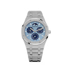 Audemars Piguet Royal Oak 26586BC.OO.1240.BC.99 Perpetual Calendar Ultra-Thin “Luminary” White Gold Light Blue Limited Edition (2024)