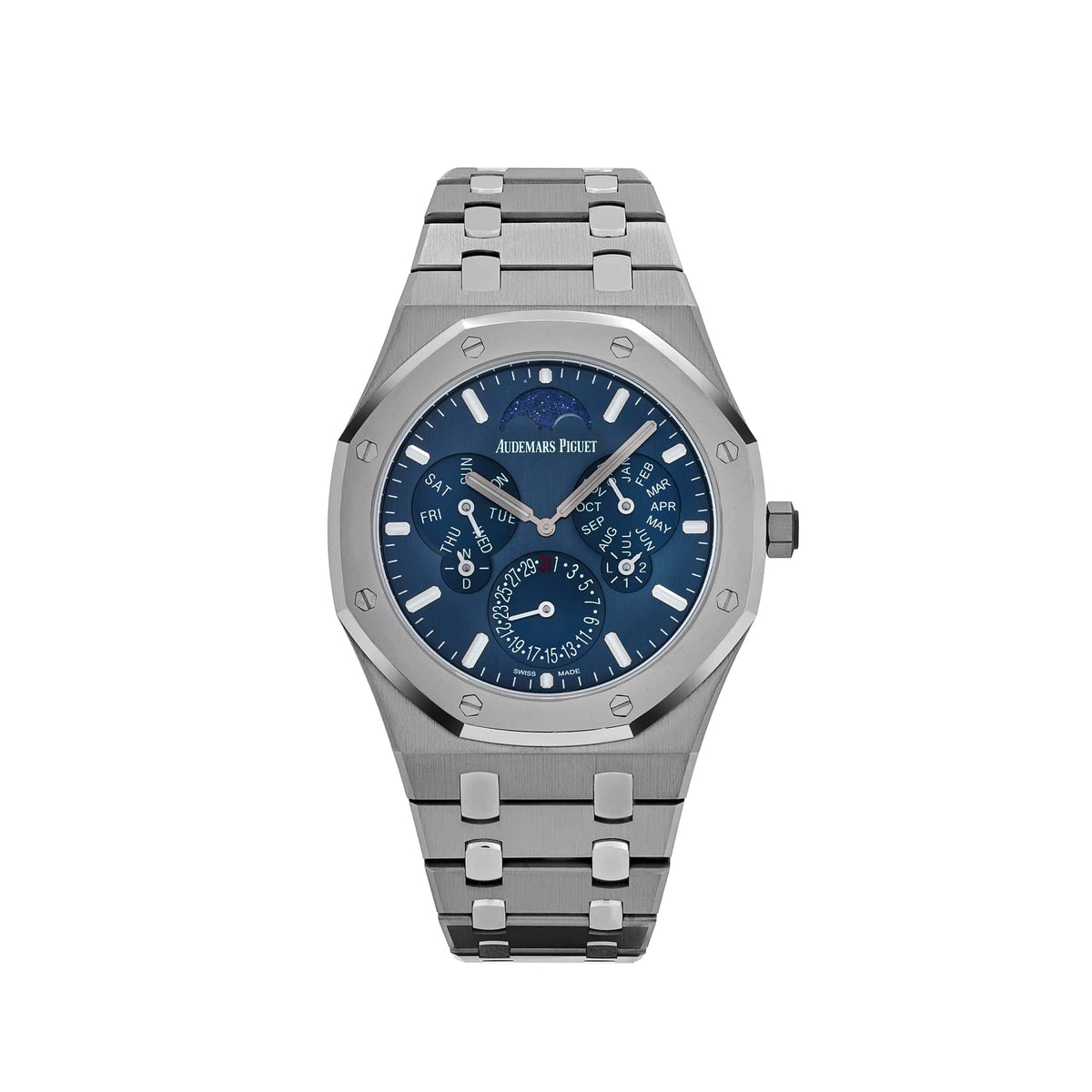 Audemars Piguet Royal Oak 26586IP.OO.1240IP.01 Perpetual Calendar RD2 Ultra-Thin Platinum Titanium Blue Dial (2022)