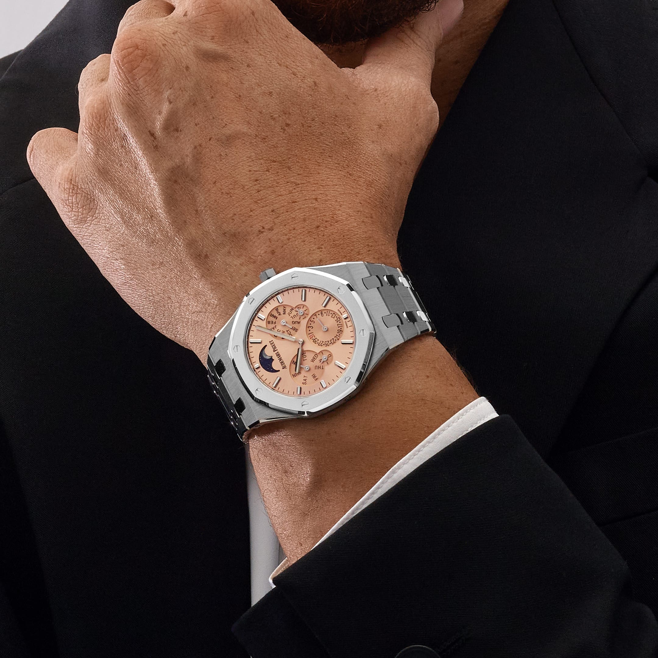 Audemars Piguet Royal Oak 26586XT.OO.1240XT.01 Perpetual Calendar RD2 Ultra-Thin Titanium BMG Salmon Dial (2026)