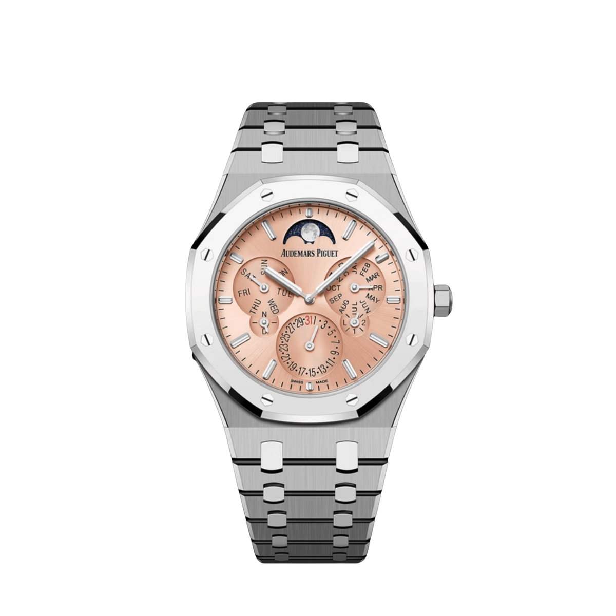Audemars Piguet Royal Oak 26586XT.OO.1240XT.01 Perpetual Calendar Ultra-Thin Titanium BMG Pink Dial