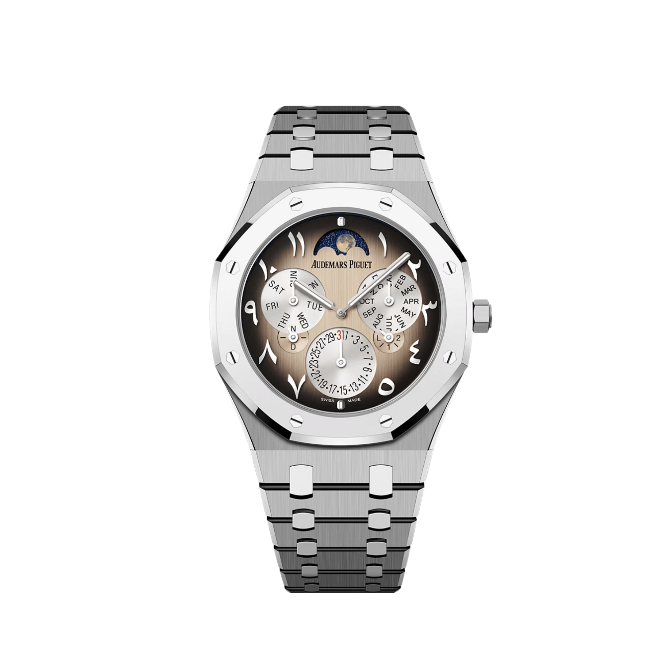 Audemars Piguet Royal Oak 26586XT.OO.1240XT.99 Perpetual Calendar RD2 Ultra-Thin 'Middle East Edition' Titanium BMG Ivory Dial Limited Edition of 35