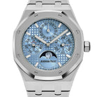 Audemars Piguet Royal Oak 26684ST.OO.1356ST.01 Perpetual Calendar Stainless Steel Light Blue Dial