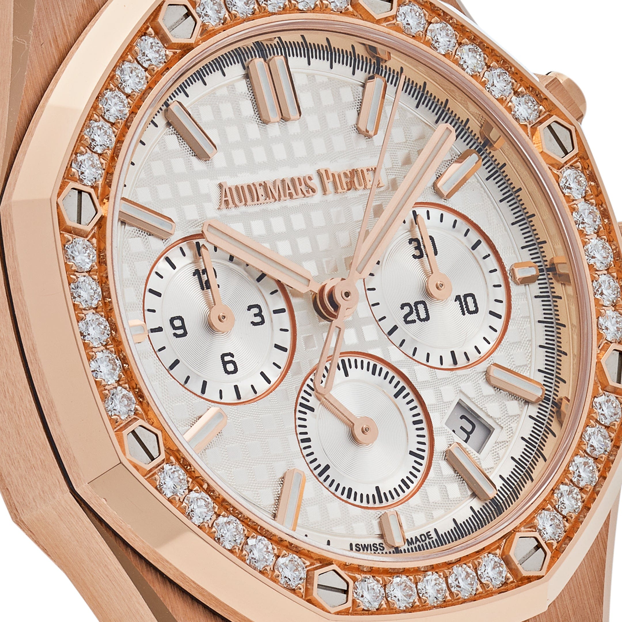 Audemars Piguet Royal Oak Chronograph 38mm Rose Gold Silver Dial 26715OR.ZZ.1356OR.01 Wrist Aficionado