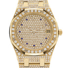 Audemars Piguet Royal Oak 56082BA Vintage 'Ladies' Yellow Gold Diamond-Set Blue Sapphires Quartz (1984)