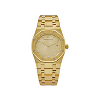 Thumbnail for Luxury Watch Audemars Piguet Royal Oak Vintage Yellow Gold Champagne Dial 56175BA Wrist Aficionado