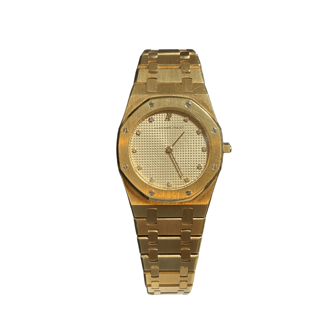 Audemars Piguet Royal Oak 56303BA.OO.0789BA.02 Yellow Gold Champagne Diamond Dial