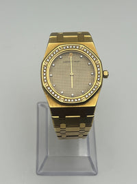 Thumbnail for Audemars Piguet Royal Oak 56303BA Yellow Gold Champagne Diamond Dial