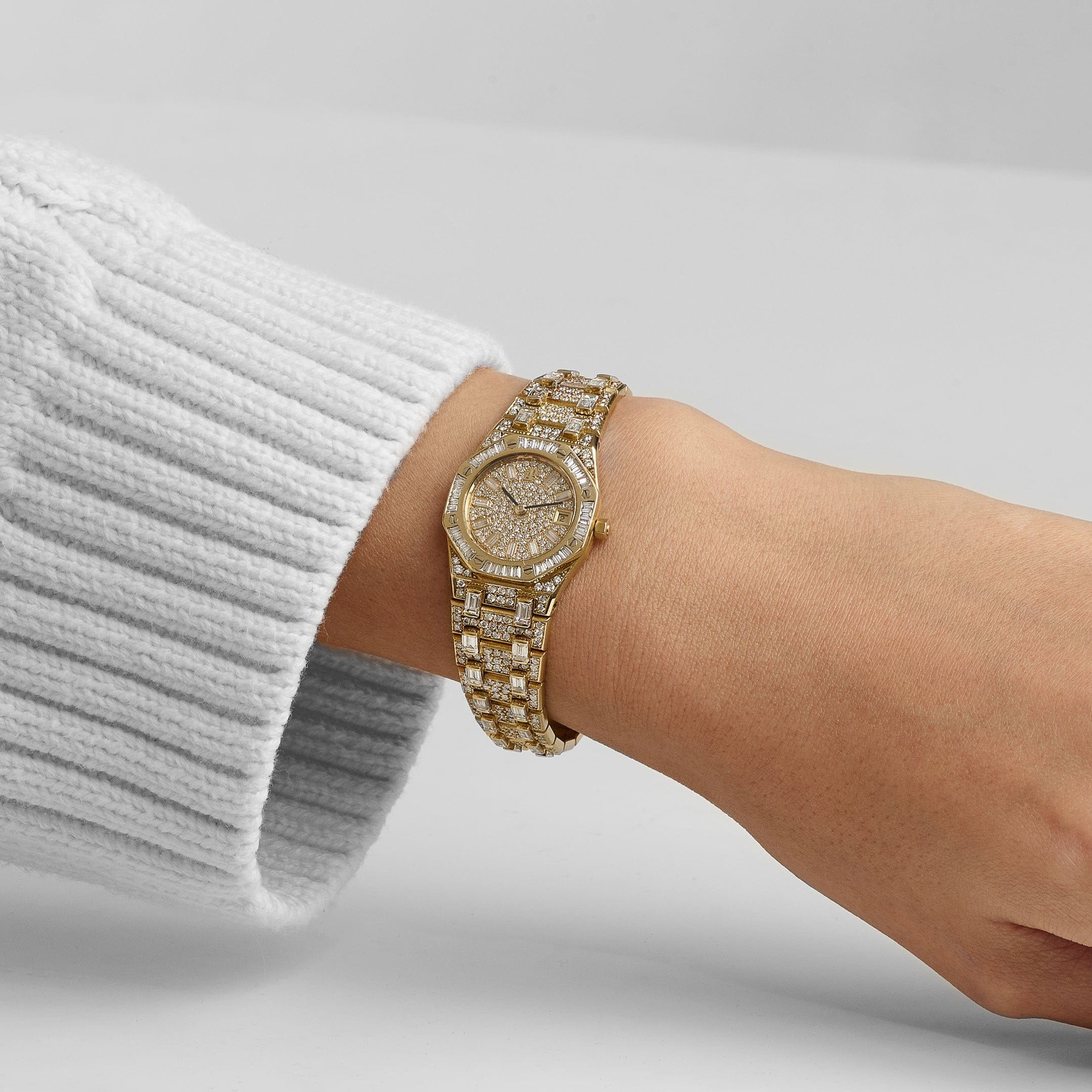 Audemars Piguet Royal Oak 56343 'Ladies' Yellow Gold Diamonds Quartz