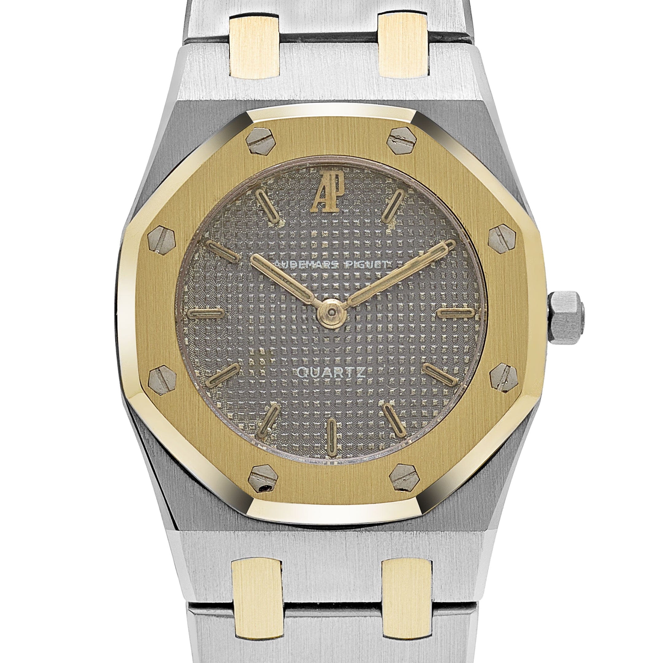 Audemars Piguet Royal Oak 6007SA 'Ladies' Stainless Steel Yellow Gold Grey Dial
