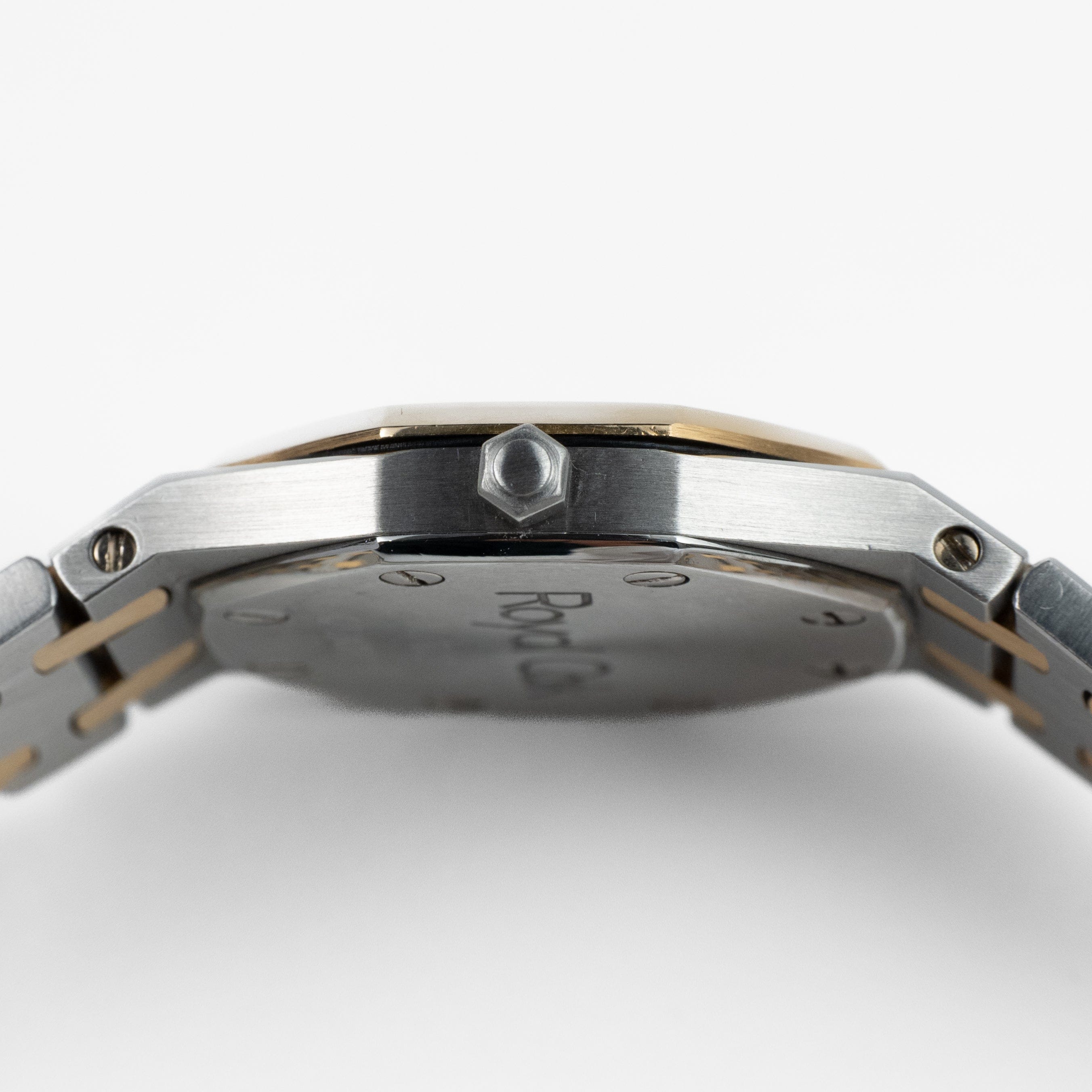 Audemars Piguet Royal Oak 6007SA 'Ladies' Stainless Steel Yellow Gold Grey Dial