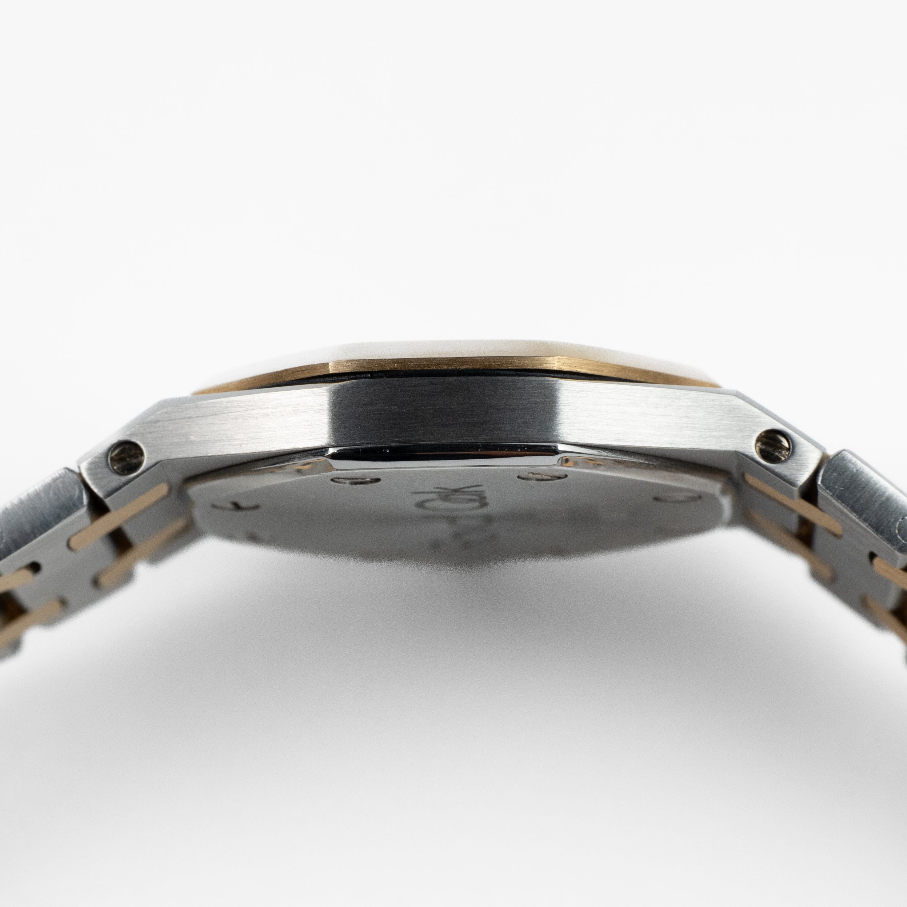 Audemars Piguet Royal Oak 6007SA 'Ladies' Stainless Steel Yellow Gold Grey Dial