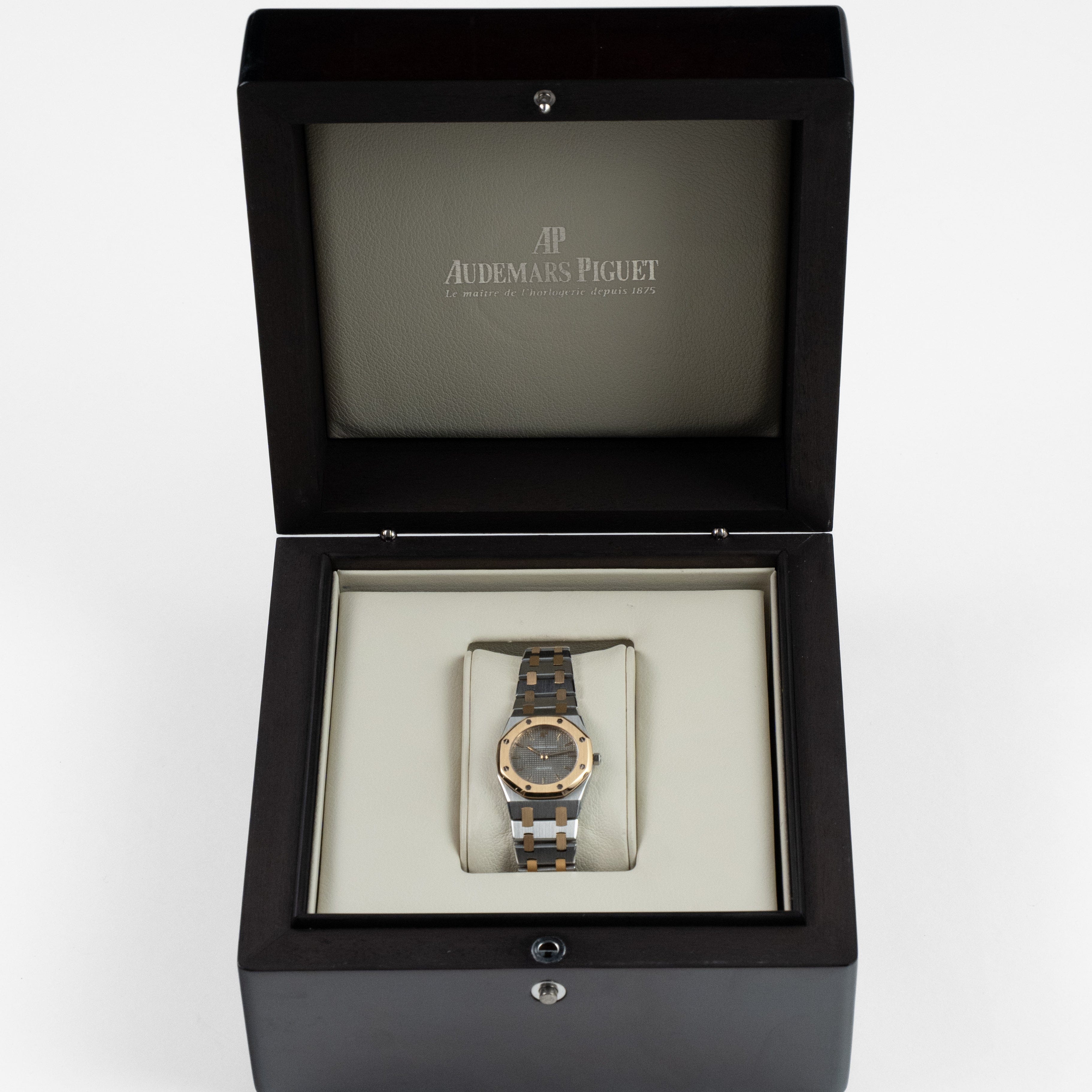 Audemars Piguet Royal Oak 6007SA 'Ladies' Stainless Steel Yellow Gold Grey Dial