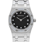 Audemars Piguet Royal Oak 66319BC.ZZ.0722BC.06 Vintage 'Ladies' White Gold Black Diamond Dial Diamond Bezel Quartz