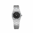 Audemars Piguet Royal Oak 66319BC.ZZ.0722BC.06 Vintage 'Ladies' White Gold Black Diamond Dial Diamond Bezel Quartz