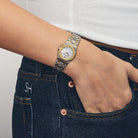 Audemars Piguet Royal Oak 66347SA Vintage 'Ladies' Stainless Steel Yellow Gold Mother of Pearl Diamond Dial Quartz
