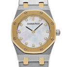 Audemars Piguet Royal Oak 66347SA Vintage 'Ladies' Stainless Steel Yellow Gold Mother of Pearl Diamond Dial Quartz