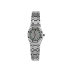Audemars Piguet Royal Oak 67076BC 'Ladies' White Gold Diamond Emerald Set Dial Diamond Bezel Quartz