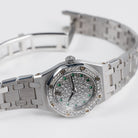 Audemars Piguet Royal Oak 67076BC.Z.1100BC.01 'Ladies' White Gold Diamond Emerald Dial Diamond Bezel Quartz