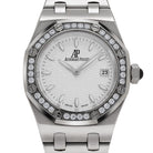 Audemars Piguet Royal Oak 67621ST.ZZ.1210ST.01 'Ladies' Stainless Steel Silver Dial Diamond Bezel Quartz