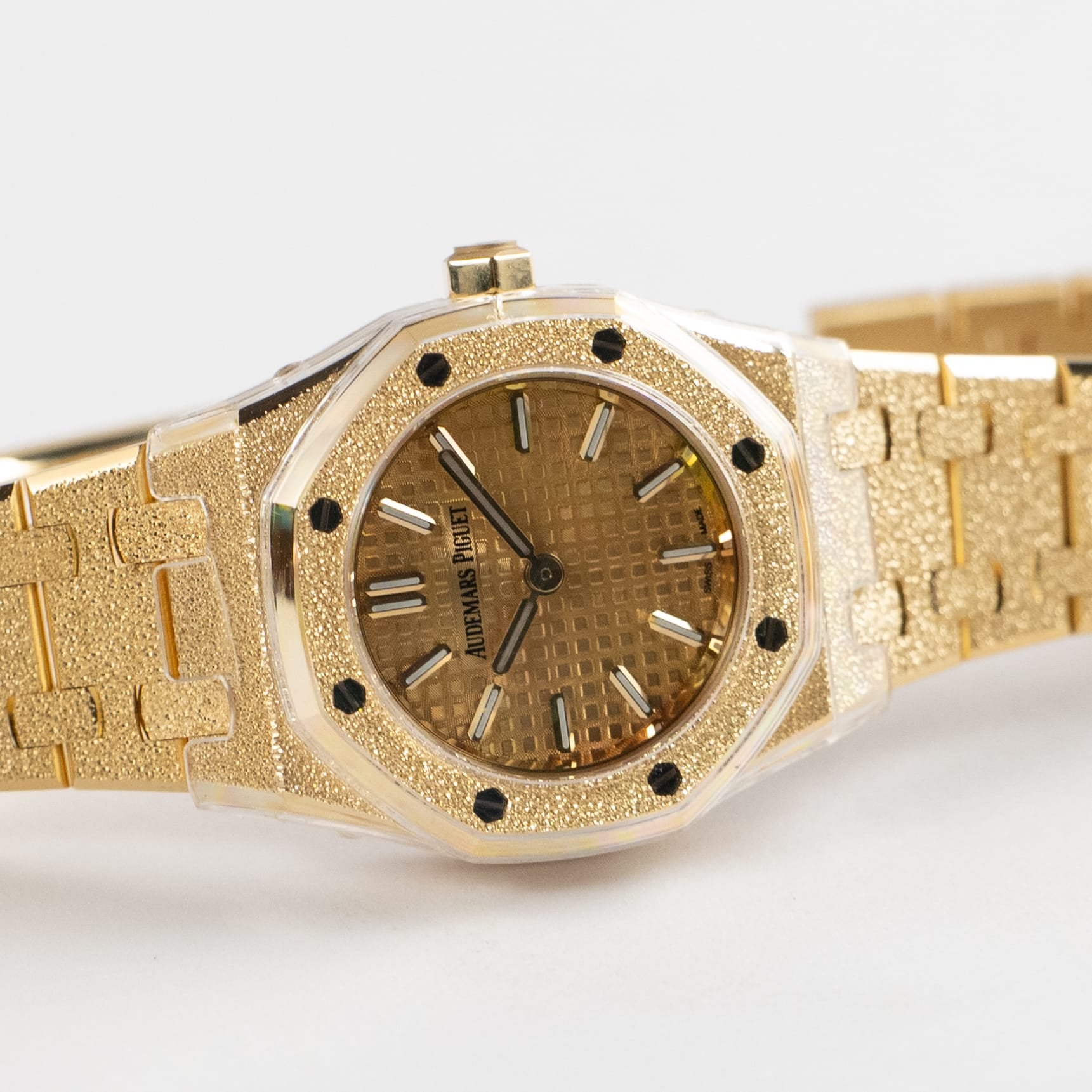 Audemars Piguet Royal Oak 67630BA.GG.1312BA.01 'Mini' Frosted Yellow Gold Quartz (2026)