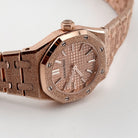Audemars Piguet Royal Oak 67630OR.GG.1312OR.01 'Mini' Frosted Rose Gold Quartz (2025)