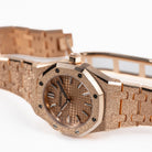 Audemars Piguet Royal Oak 67630OR.GG.1312OR.01 'Mini' Frosted Rose Gold Quartz (2025)