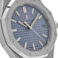 Thumbnail for Audemars Piguet Royal Oak 77353BC.GG.1263BC.01 Selfwinding Frosted White Gold Light Blue Dial