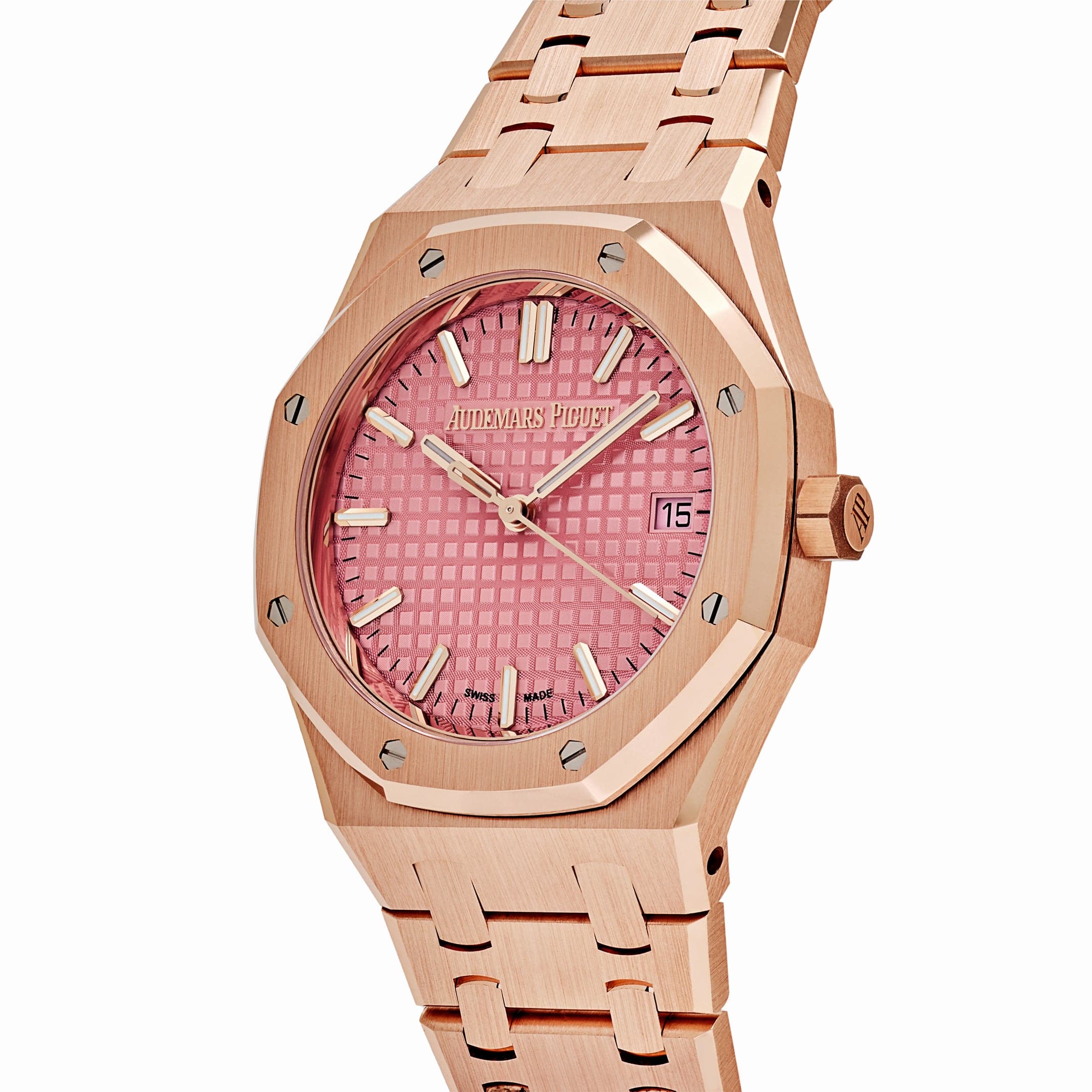 Audemars Piguet Royal Oak 77450OR.OO.1361OR.01 Rose Gold Pink Dial (2024)