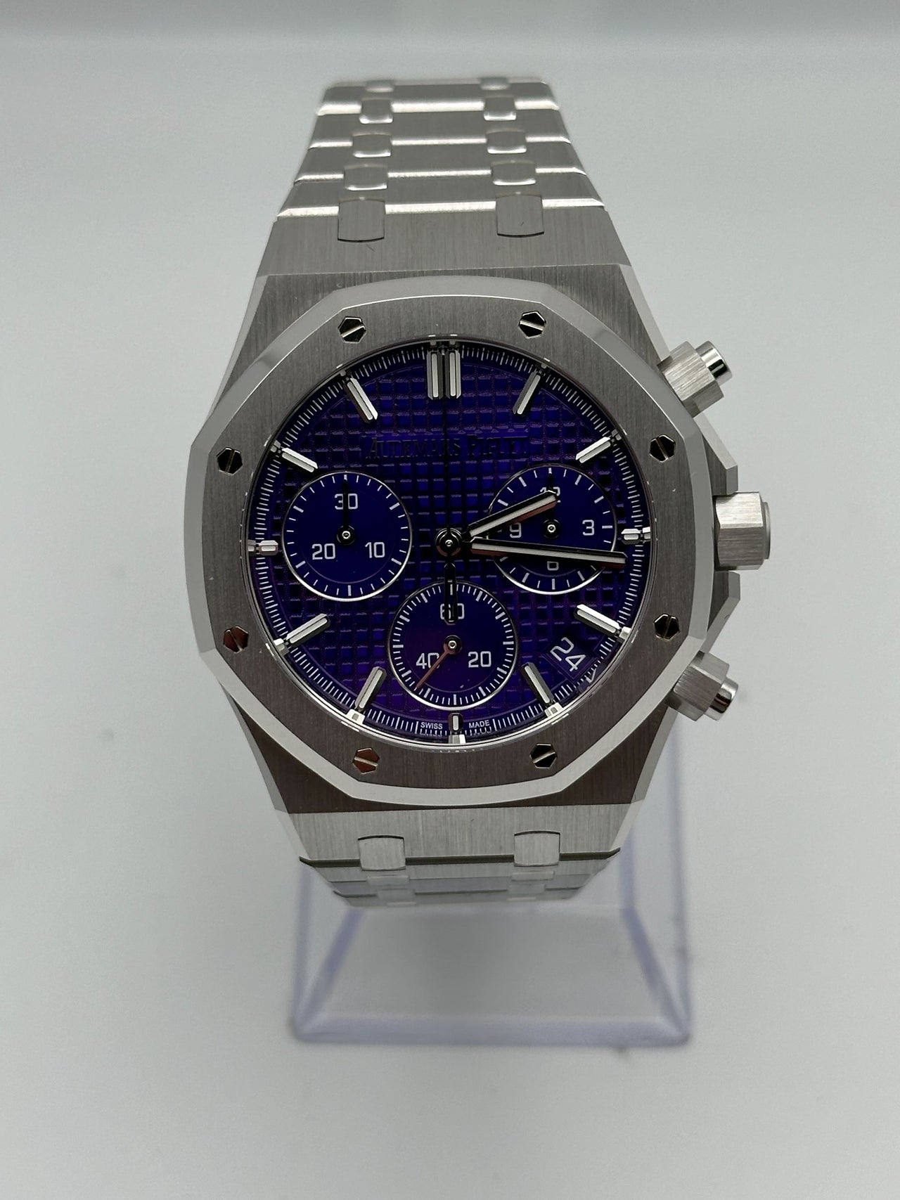 Audemars Piguet Royal Oak Chronograph 26240BC.OO.1320BC.01 'Domaine de Murtoli Special Edition' White Gold Purple Dial