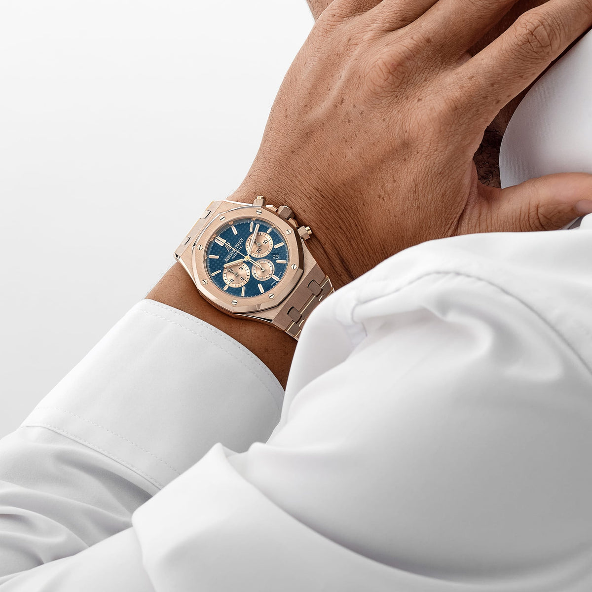 Audemars Piguet Royal Oak Chronograph 26331OR.OO.1220OR.01 Rose Gold Blue Dial (2018)