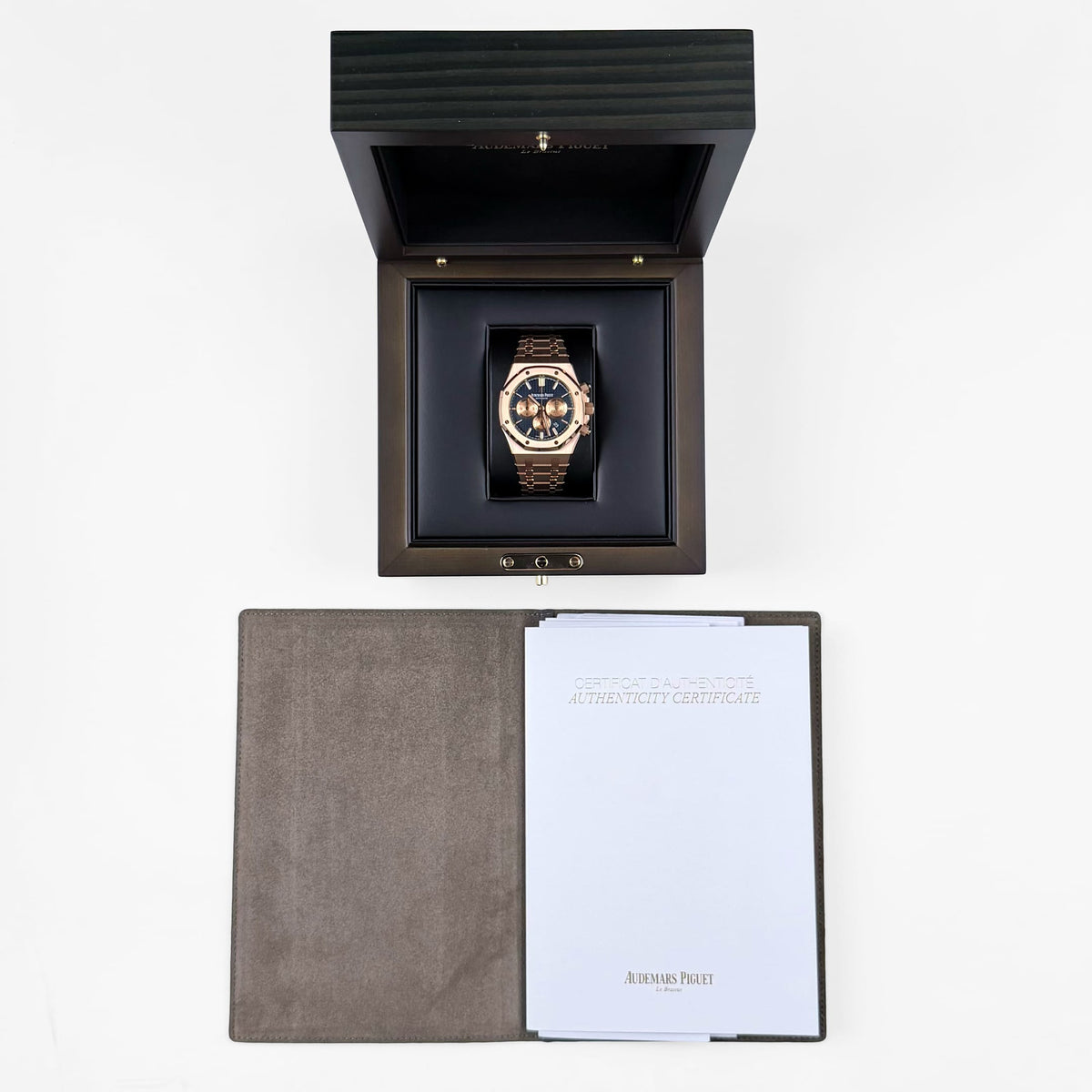 Audemars Piguet Royal Oak Chronograph 26331OR.OO.1220OR.01 Rose Gold Blue Dial (2018)