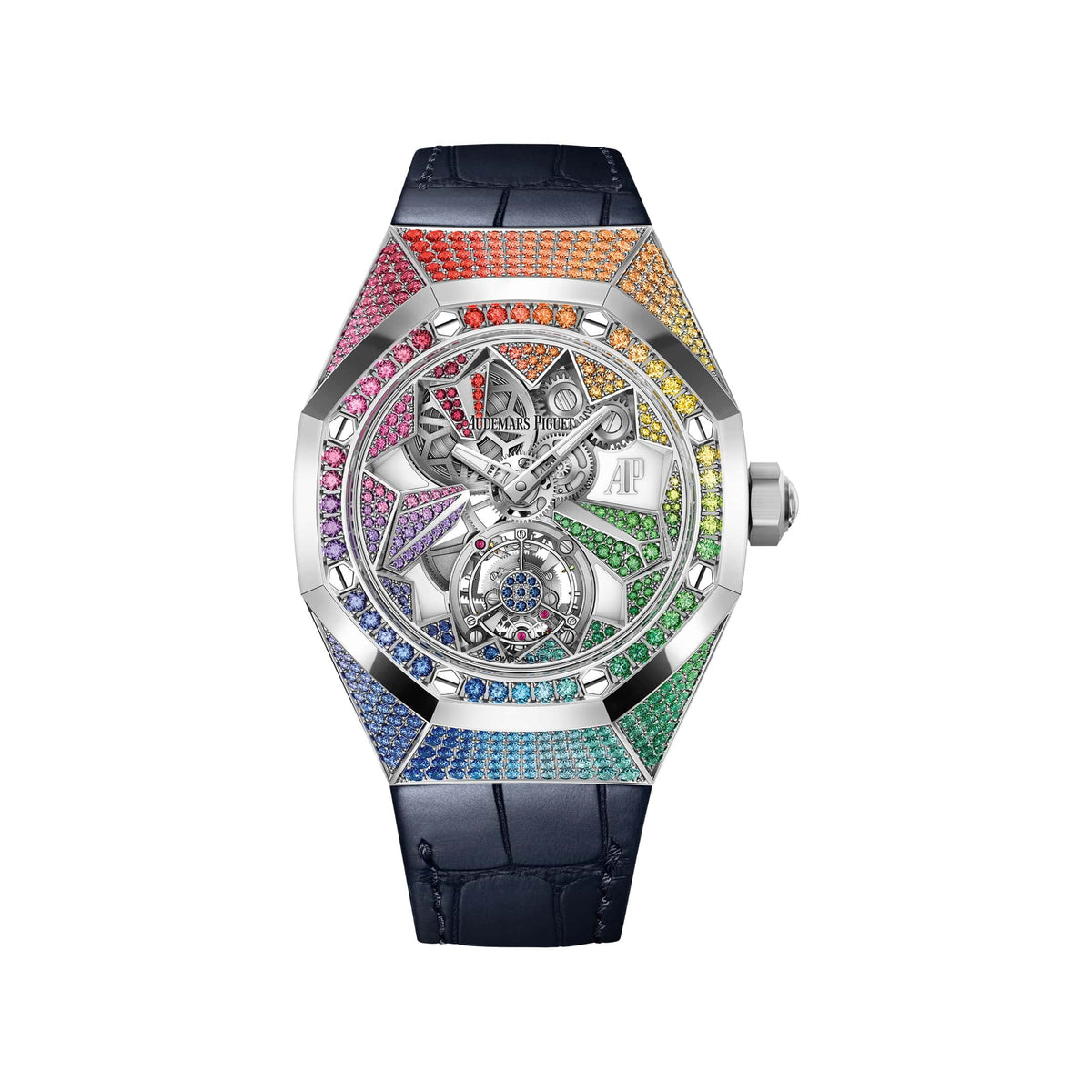 Audemars Piguet Royal Oak Concept 26227BC.YY.D326CR.01-A 'Ladies' Flying Tourbillon White Gold Multicoloured Rainbow Gemstones