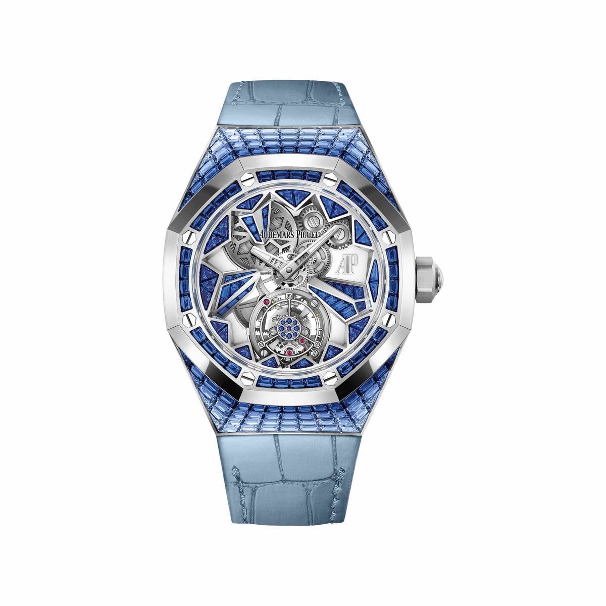 Audemars Piguet Royal Oak Concept 26228BC.SS.D314CR.01 'Ladies' Flying Tourbillon White Gold Blue Sapphire Dial