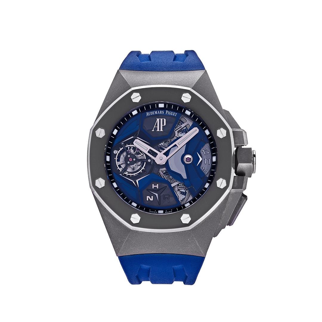 Luxury Watch Audemars Piguet Royal Oak Concept Flying Tourbillon GMT Titanium 26589IO.OO.D030CA.01 Wrist Aficionado