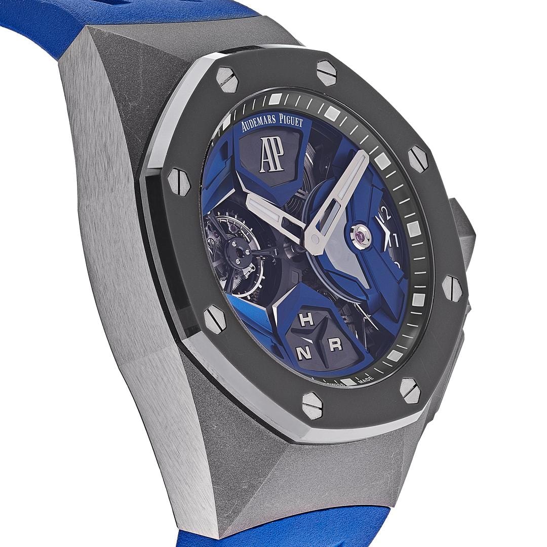 Luxury Watch Audemars Piguet Royal Oak Concept Flying Tourbillon GMT Titanium 26589IO.OO.D030CA.01 Wrist Aficionado