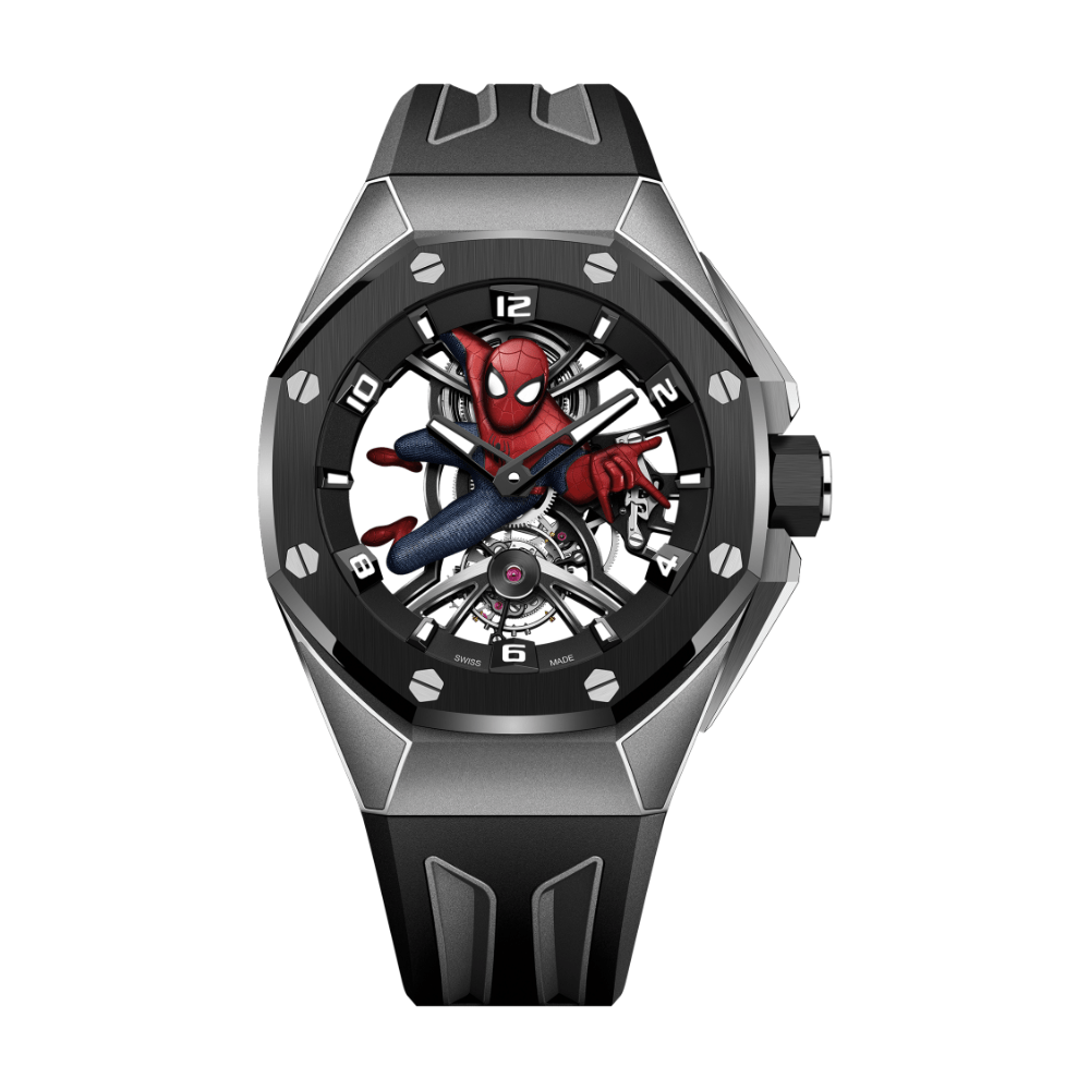 Luxury Watch Audemars Piguet Royal Oak Concept Tourbillon 'Spider-Man' Limited 26631IO.OO.D002CA.01 Wrist Aficionado