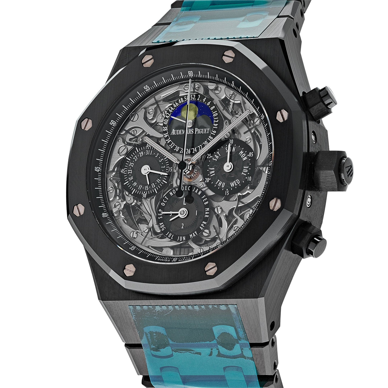 Luxury Watch Audemars Piguet Royal Oak Grand Complications Perpetual Calendar Black Ceramic 26605CE.00.1248CE.98 Wrist Aficionado