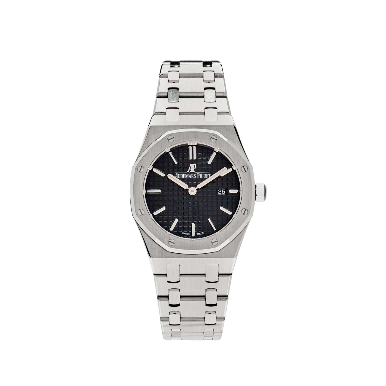 Luxury Watch Audemars Piguet Royal Oak Lady Quartz Steel 33mm Black Dial 67650ST.OO.1261ST.01 Wrist Aficionado